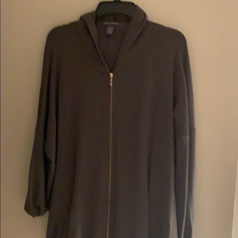 Long sleeve hooded top, Olive color